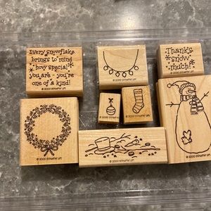 Stampin Up! Snowy Wishes rubber stamps